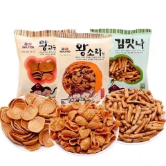 韩国进口食品慈恩岛猫儿型饼干海苔味脆条贝壳脆儿童分享零食 猫耳型饼干120g*2袋